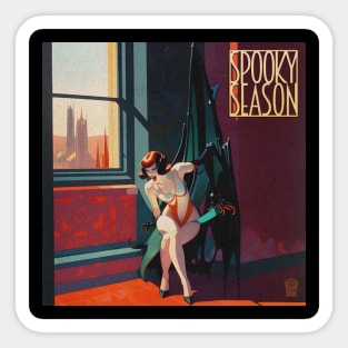 Halloween Spooky Season Succubus Arms Pulp Cover Sticker